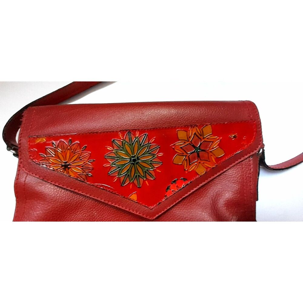 Macoly Hand free bag Red 100% Leather